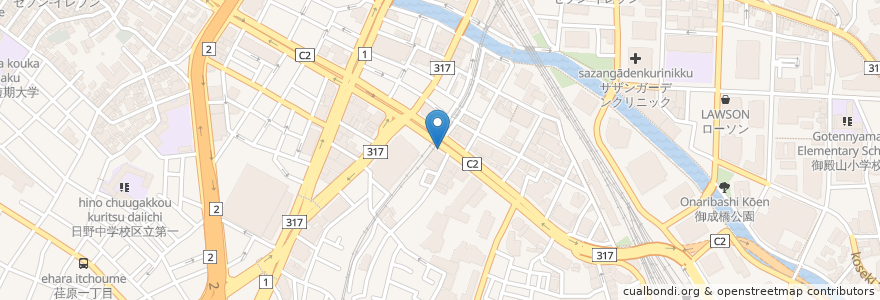 Mapa de ubicacion de 大崎広小路 en Jepun, 東京都, 品川区.