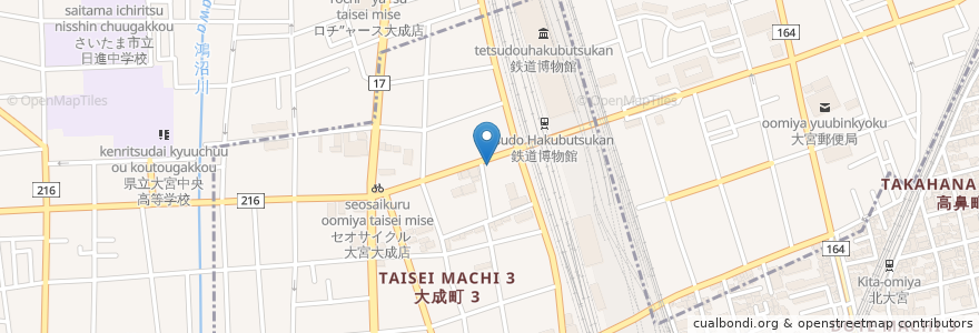 Mapa de ubicacion de せき歯科 en Japonya, 埼玉県, さいたま市, 大宮区.