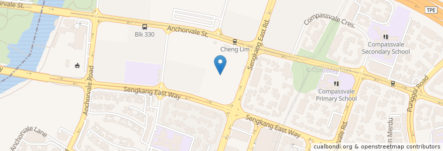 Mapa de ubicacion de Polar Café en Singapore, Northeast.
