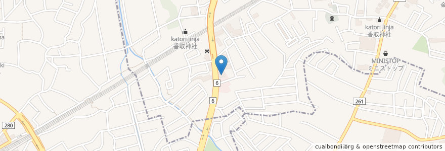 Mapa de ubicacion de ブロンコビリー en 日本, 千葉県.