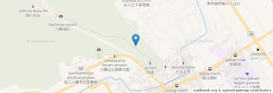 Mapa de ubicacion de お地蔵様 en Giappone, Prefettura Di Shiga, 近江八幡市.