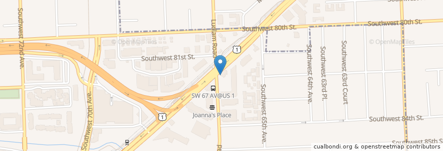 Mapa de ubicacion de TD Bank en ایالات متحده آمریکا, فلوریدا, شهرستان میامی-دید، فلوریدا.
