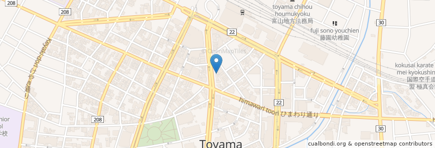 Mapa de ubicacion de 喫茶 小馬 en Japan, Präfektur Toyama, 富山市.