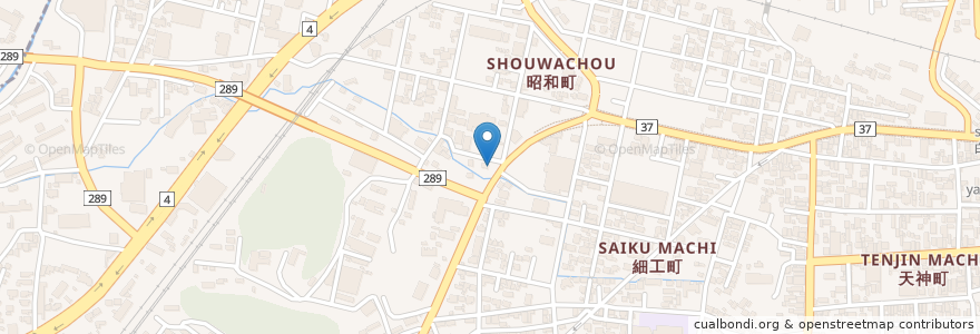 Mapa de ubicacion de モスバーガー 白河昭和町店 en Japan, Präfektur Fukushima, 白河市.