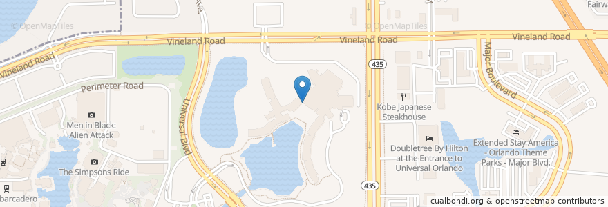 Mapa de ubicacion de Trattoria del Porto en United States, Florida, Orange County, Orlando.