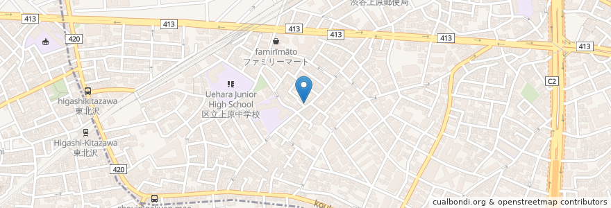 Mapa de ubicacion de Le Beaucoup en Jepun, 東京都, 渋谷区.
