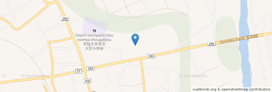 Mapa de ubicacion de 素鵞神社 en Japan, Ibaraki Prefecture, Hitachiomiya.