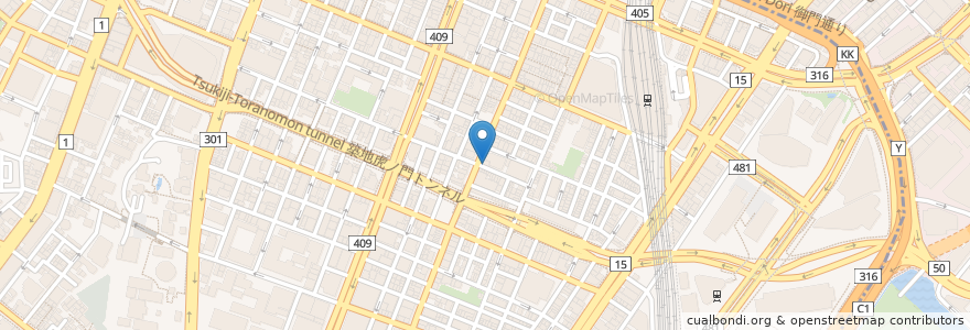 Mapa de ubicacion de アギーラ　デ　ベロ en 日本, 東京都, 港区.