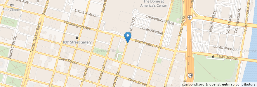 Mapa de ubicacion de Kiim en United States, Missouri, City Of Saint Louis, St. Louis.