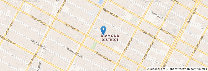 Mapa de ubicacion de Robusta Espresso Bar en Vereinigte Staaten Von Amerika, New York, New York, New York County, Manhattan, Manhattan Community Board 5.