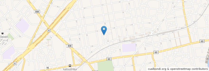Mapa de ubicacion de 葛飾健診センター en Japan, Tokio, 葛飾区.