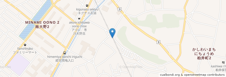 Mapa de ubicacion de 奉免地域ふれあい館 en Jepun, 千葉県, 市川市.