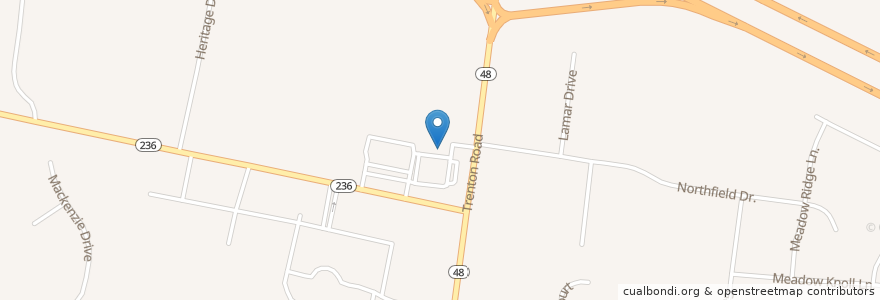 Mapa de ubicacion de Starbucks en ایالات متحده آمریکا, تنسی, Montgomery County, Clarksville.