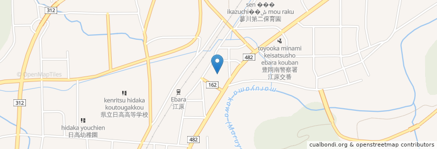 Mapa de ubicacion de 一番館 en Japonya, 兵庫県, 豊岡市.