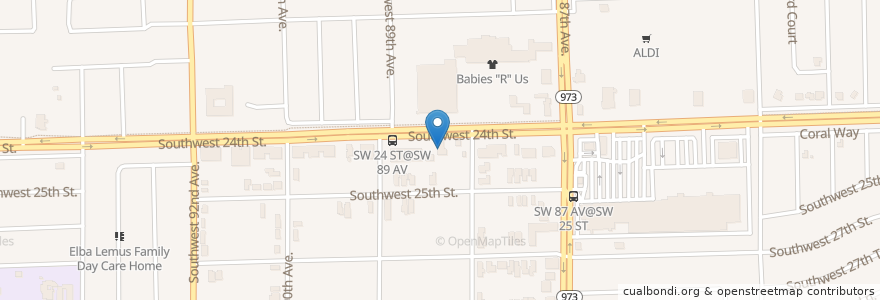 Mapa de ubicacion de Lobaina Dental en United States, Florida, Miami-Dade County.