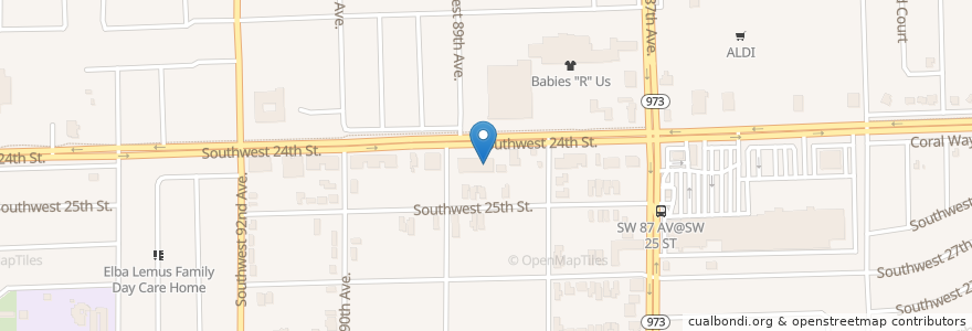 Mapa de ubicacion de La Mesa Restaurant en Amerika Syarikat, Florida, Miami-Dade County.