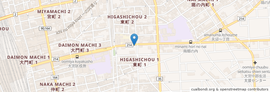 Mapa de ubicacion de 新ゆりかご保育園 en Jepun, 埼玉県, さいたま市, 大宮区.