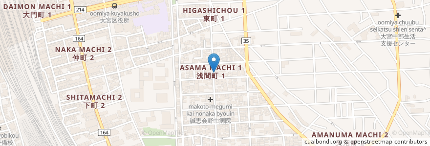 Mapa de ubicacion de 保育室ソーレ en Jepun, 埼玉県, さいたま市, 大宮区.