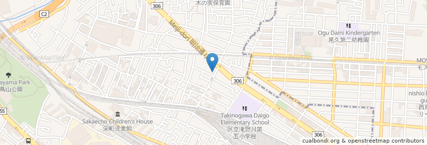 Mapa de ubicacion de べろん家 en Japão, Tóquio, 北区.