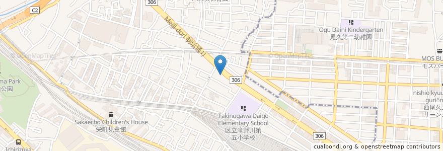 Mapa de ubicacion de 東太楼 en 日本, 東京都, 北区.