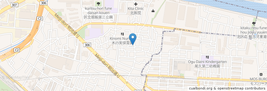 Mapa de ubicacion de たなか歯科医院 en Jepun, 東京都, 北区.