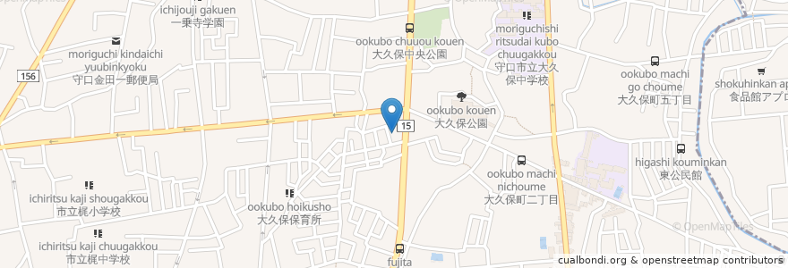 Mapa de ubicacion de 円照寺 en 日本, 大阪府, 守口市.