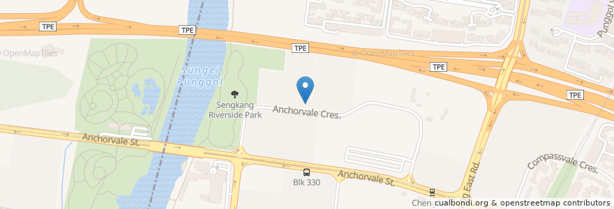 Mapa de ubicacion de Island Family Clinic (Anchorvale) en Singapur, Northeast.