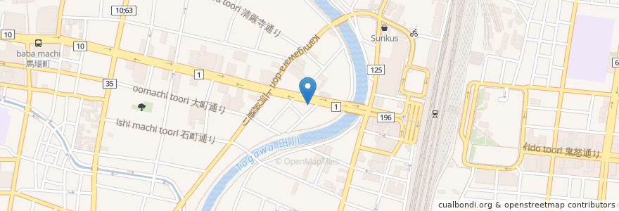 Mapa de ubicacion de 大成堂薬局 en 日本, 栃木県, 宇都宮市.