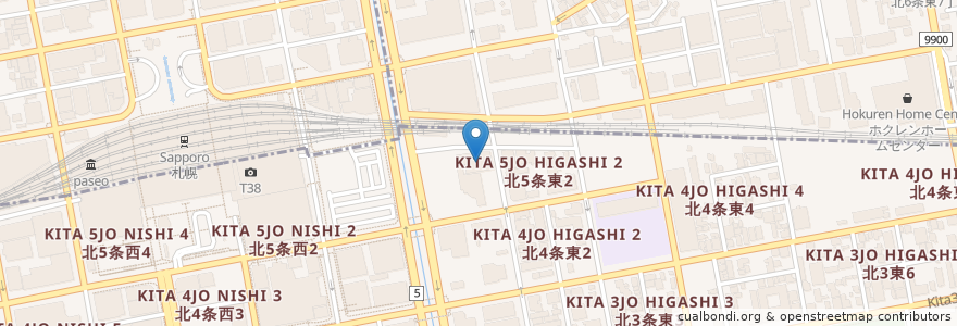 Mapa de ubicacion de トヨタレンタカー en 日本, 北海道, 石狩振興局, 札幌市.
