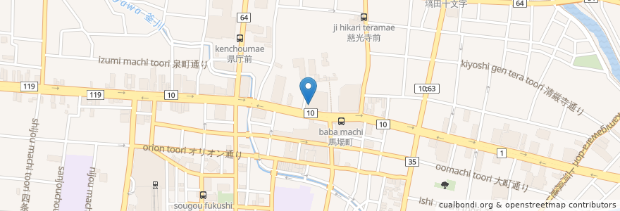 Mapa de ubicacion de 栃木銀行 en Japan, Präfektur Tochigi, 宇都宮市.
