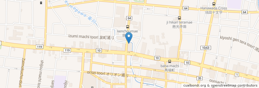 Mapa de ubicacion de 大和証券 en اليابان, 栃木県, 宇都宮市.