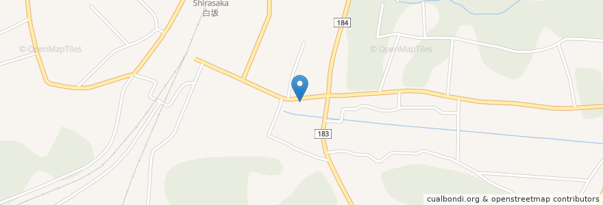 Mapa de ubicacion de 白河警察署 白坂駐在所 en Япония, Фукусима, Сиракава.