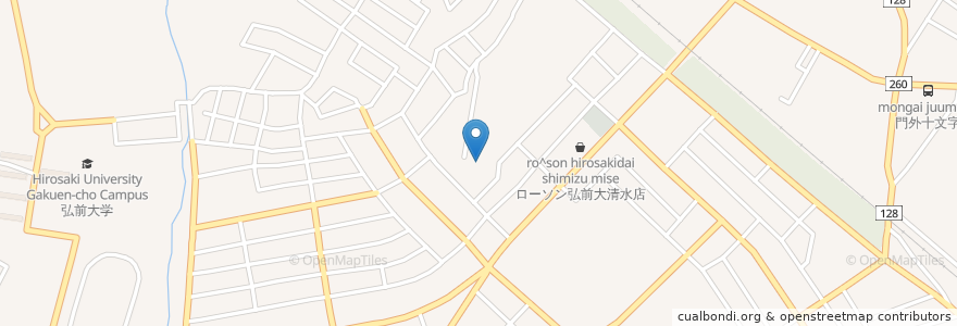 Mapa de ubicacion de 特別養護老人ホーム　弘前大清水ホーム en Japón, Prefectura De Aomori, 弘前市.