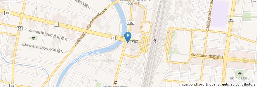 Mapa de ubicacion de Brasserie La Tour en Japan, 栃木県, 宇都宮市.
