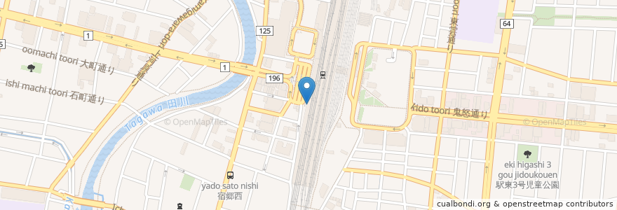 Mapa de ubicacion de いろり庵きらく en ژاپن, 栃木県, 宇都宮市.