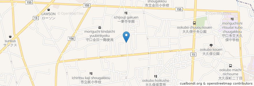 Mapa de ubicacion de 亜蛇夢 en 일본, 오사카부, 守口市.