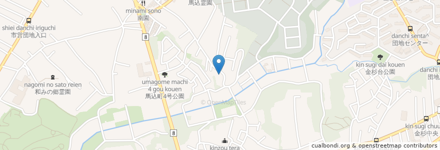 Mapa de ubicacion de 法音寺 en 일본, 지바현, 船橋市.