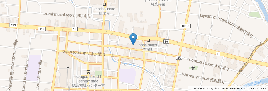 Mapa de ubicacion de 宇都宮みんみん en Jepun, 栃木県, 宇都宮市.