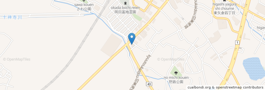 Mapa de ubicacion de Goji Goji en Japonya, 滋賀県, 草津市.