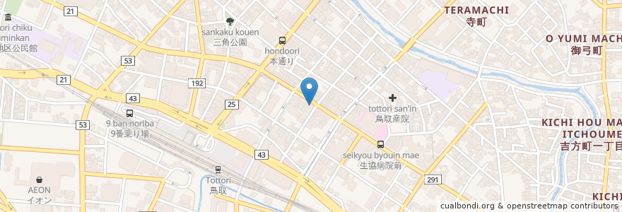 Mapa de ubicacion de 志る角 en ژاپن, 鳥取県, 鳥取市.