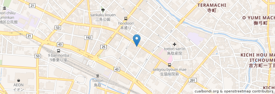 Mapa de ubicacion de ぐっらちぇ末広 en Япония, Тоттори, 鳥取市.