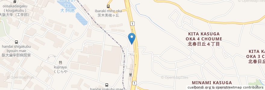 Mapa de ubicacion de なの花薬局 en Japan, Präfektur Osaka, 吹田市.