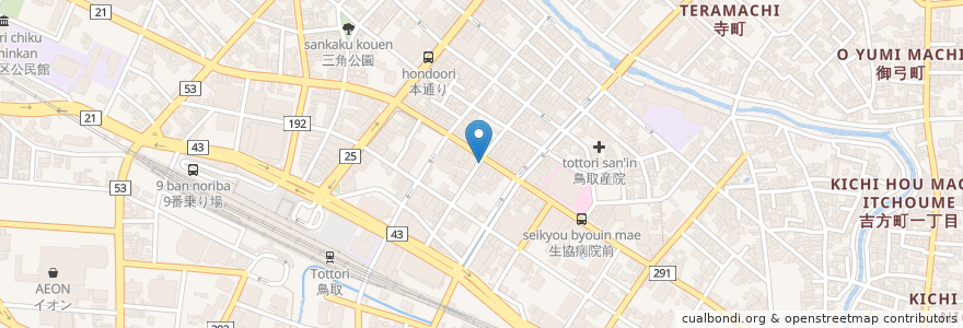 Mapa de ubicacion de ニクバルダカラ en ژاپن, 鳥取県, 鳥取市.