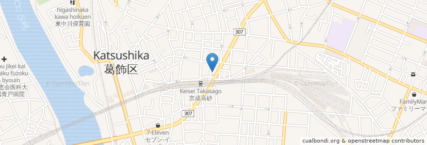 Mapa de ubicacion de みこし en 日本, 東京都, 葛飾区.