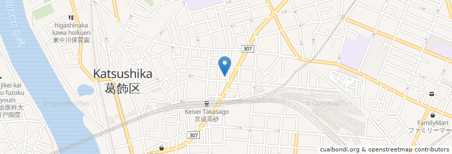 Mapa de ubicacion de アリス歯科 en 日本, 东京都/東京都, 葛飾区.