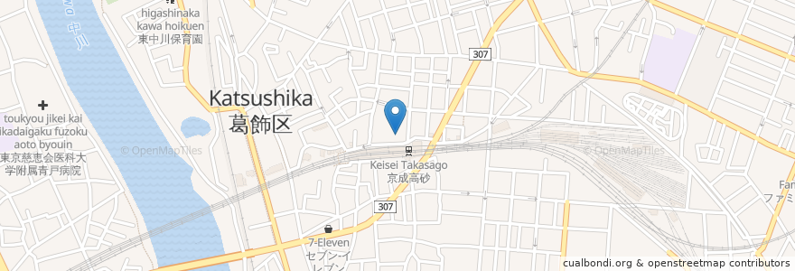 Mapa de ubicacion de ぱぱす en Japonya, 東京都, 葛飾区.