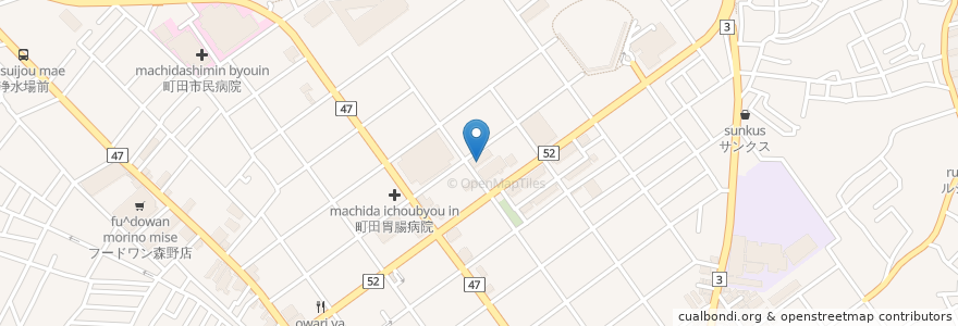 Mapa de ubicacion de 町田警察署 運転免許更新事務所 en Japón, Tokio, Machida.