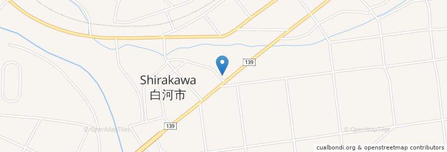 Mapa de ubicacion de すずき内科クリニック en Japonya, 福島県, 白河市.