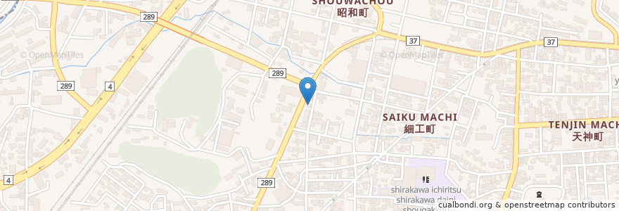 Mapa de ubicacion de 王王楼 en Jepun, 福島県, 白河市.