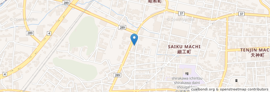 Mapa de ubicacion de 茂平じ en Japan, 福島県, 白河市.